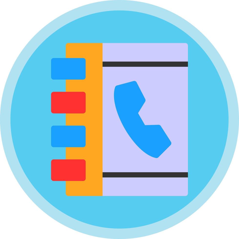 Phone Book Vector Icon Design