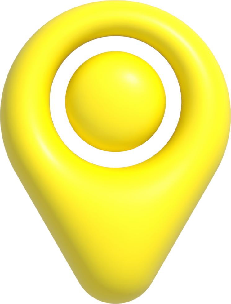 3D-Standort-Pin-Symbol png