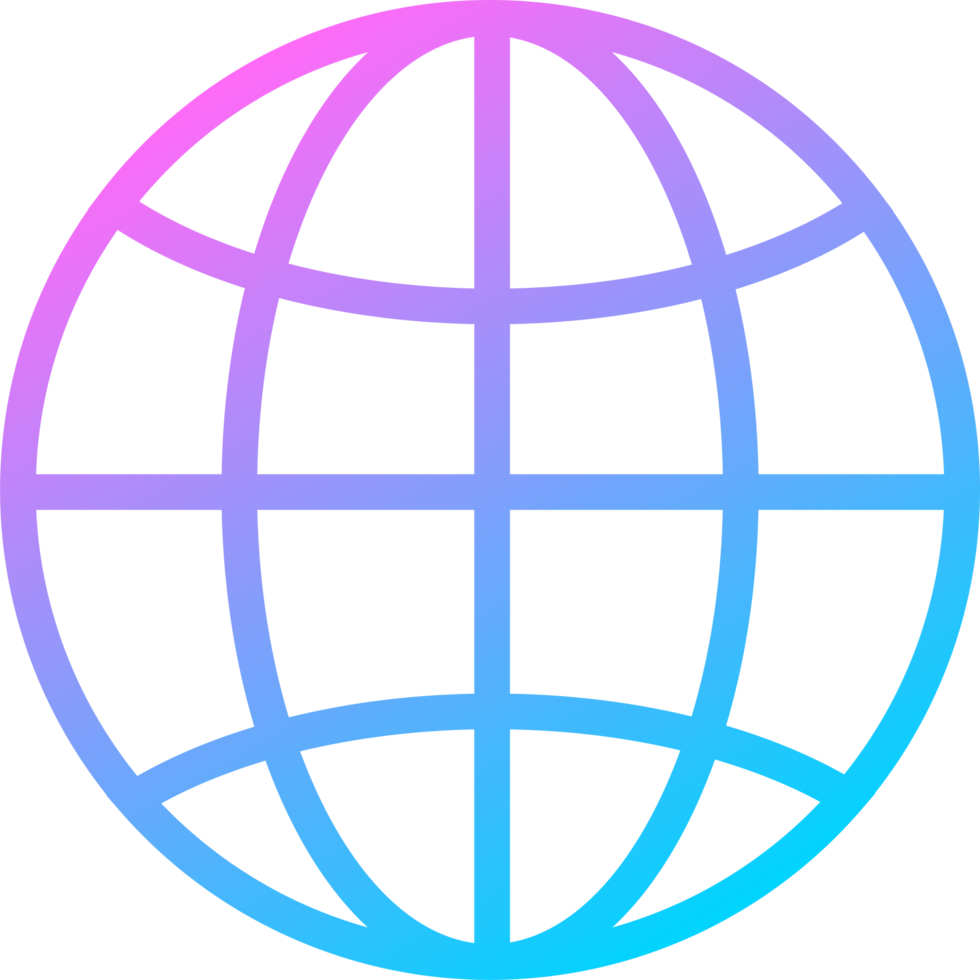 icona del gradiente del globo png