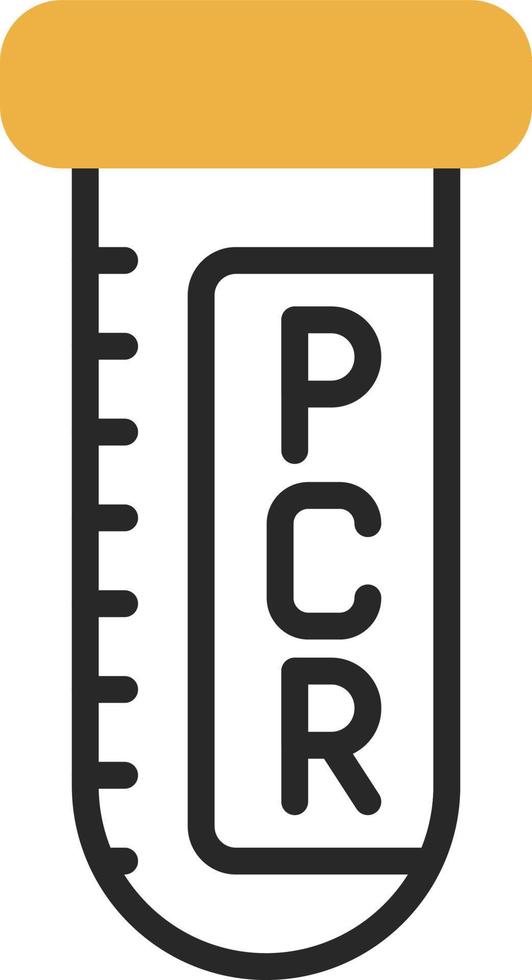 diseño de icono de vector de prueba pcr