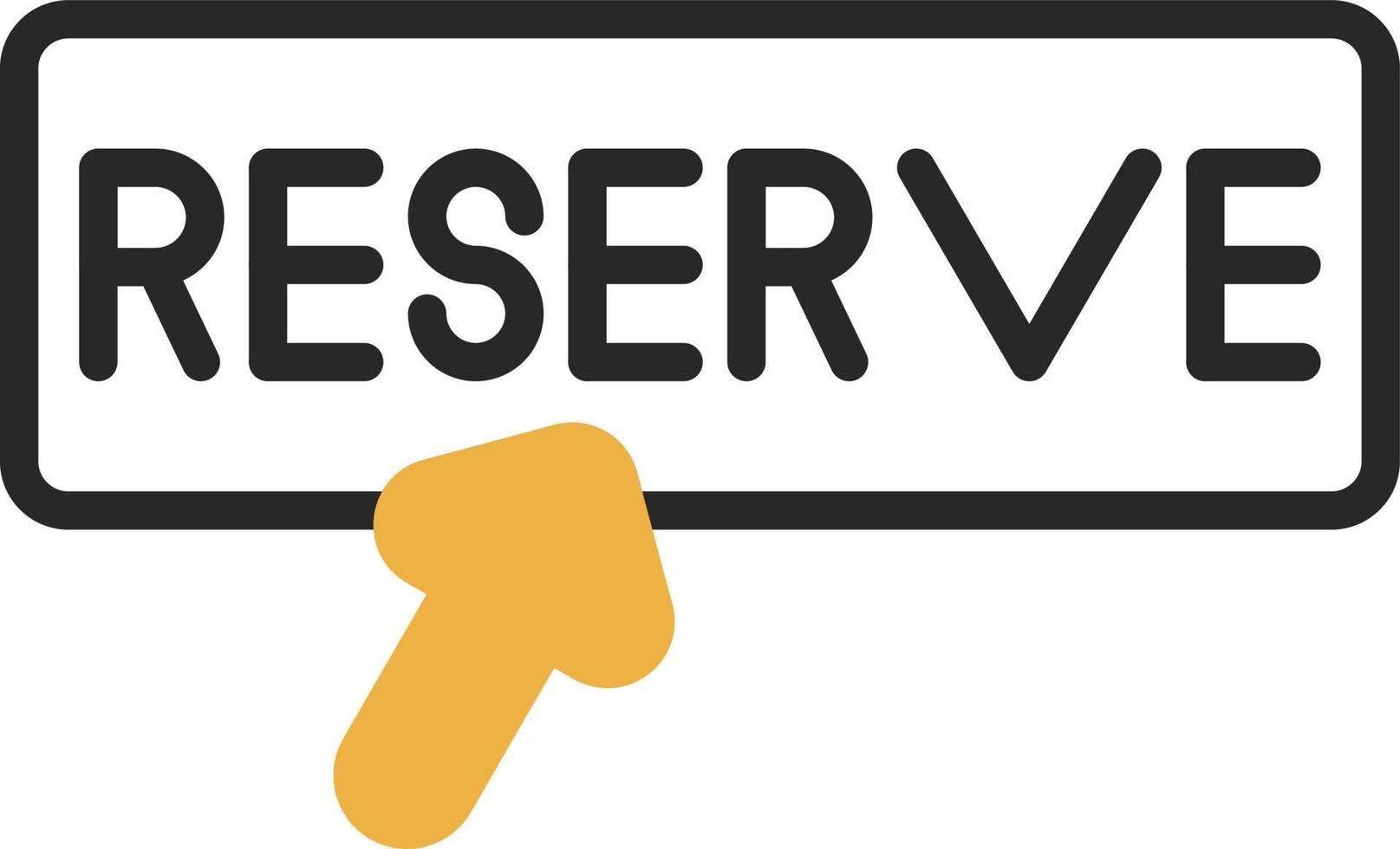 diseño de icono de vector de reserva