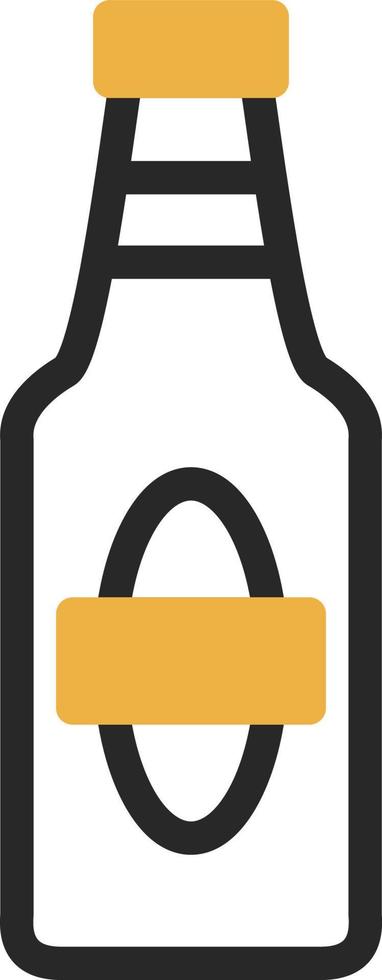 Beer Bottle Vector Icon Design