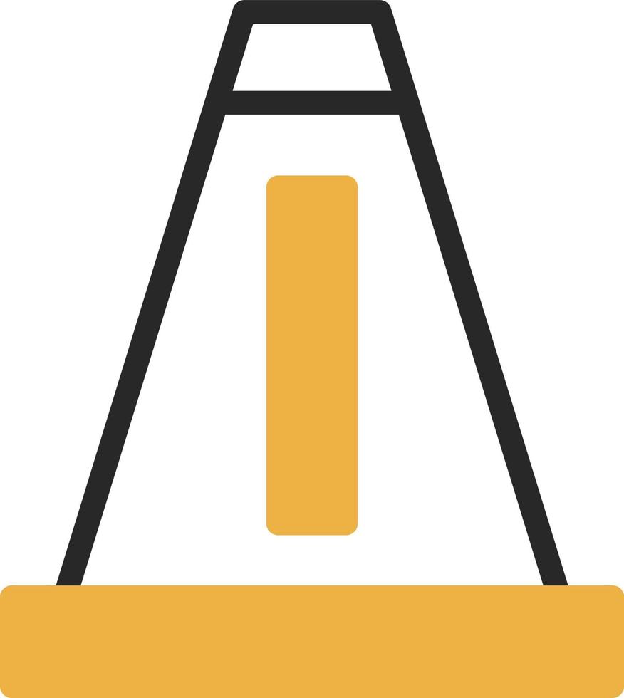 Traffic Cone Vector Icon Design
