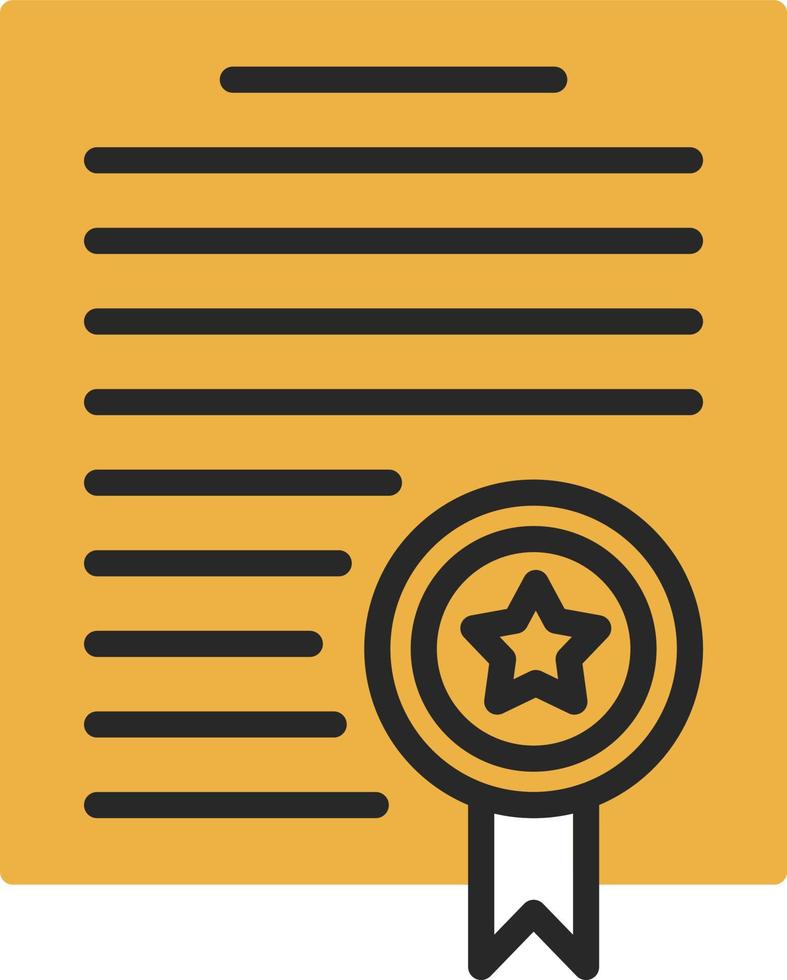 Certificate Vector Icon Design