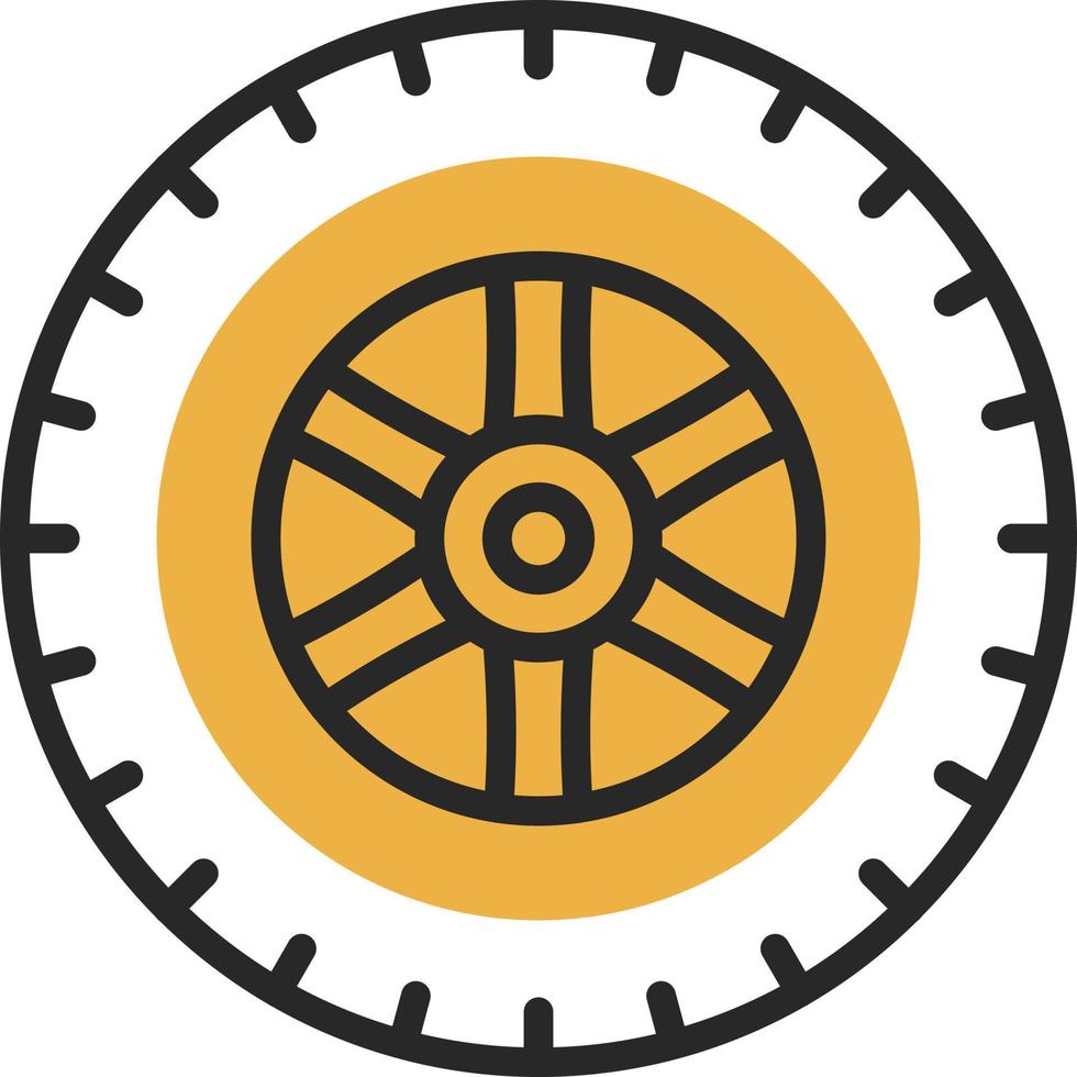 Tire Vector Icon Design