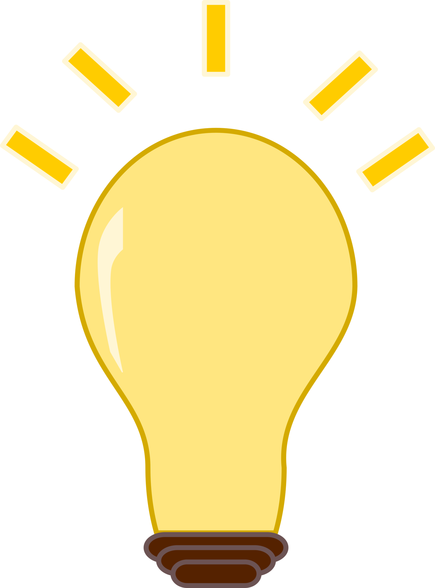The light bulb is full of ideas And creative thinking, analytical
