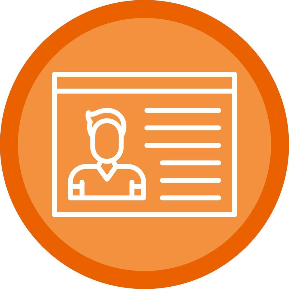 Identification Cards Vector Icon Design