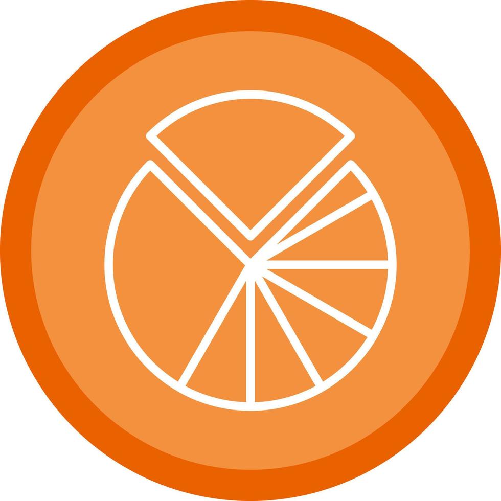 diseño de icono de vector de gráfico circular