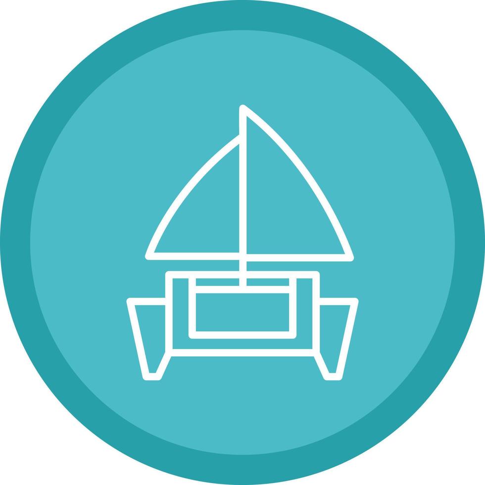 Catamaran Vector Icon Design