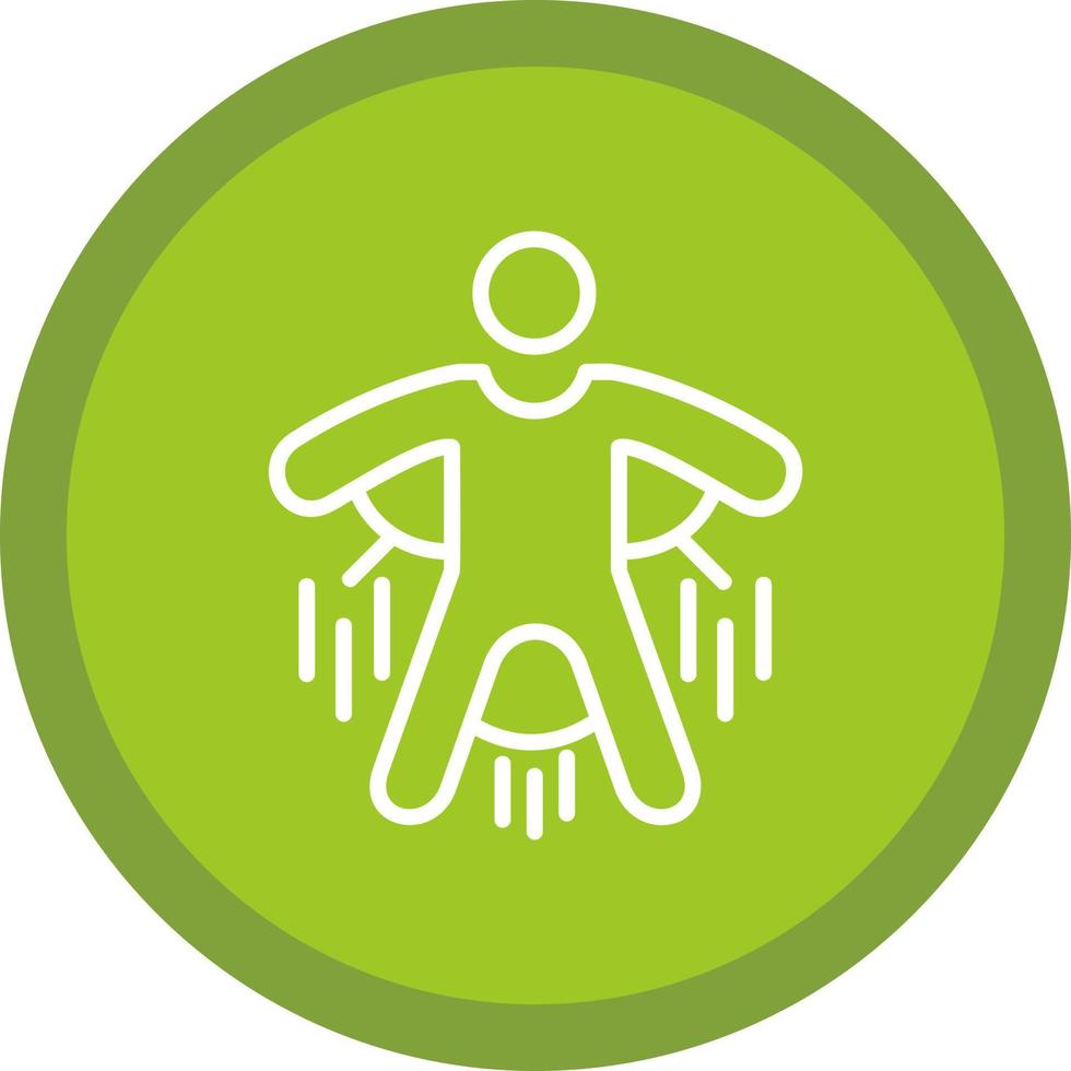 Base Jump Vector Icon Design