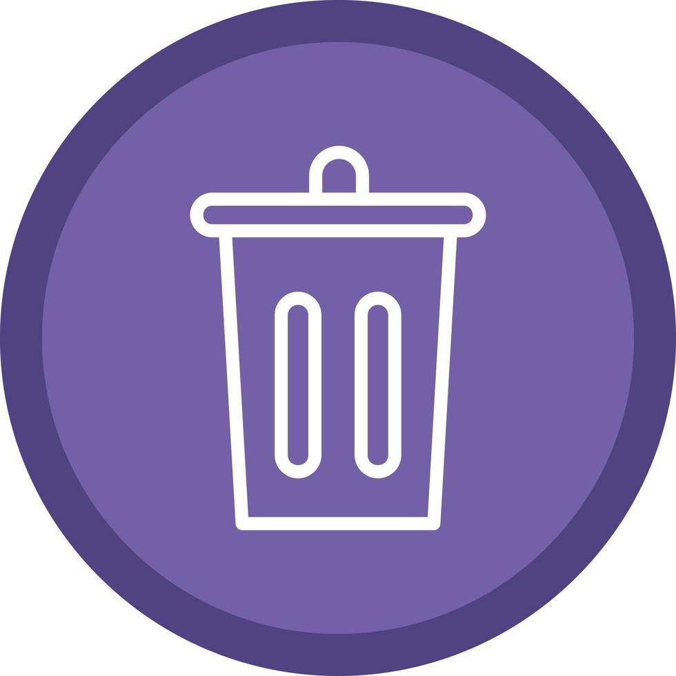 Trash Bin Vector Icon Design