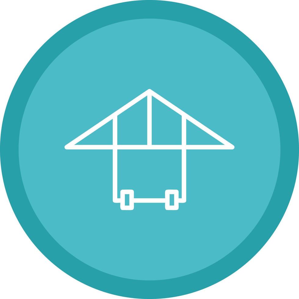 Hang Gliding Vector Icon Design