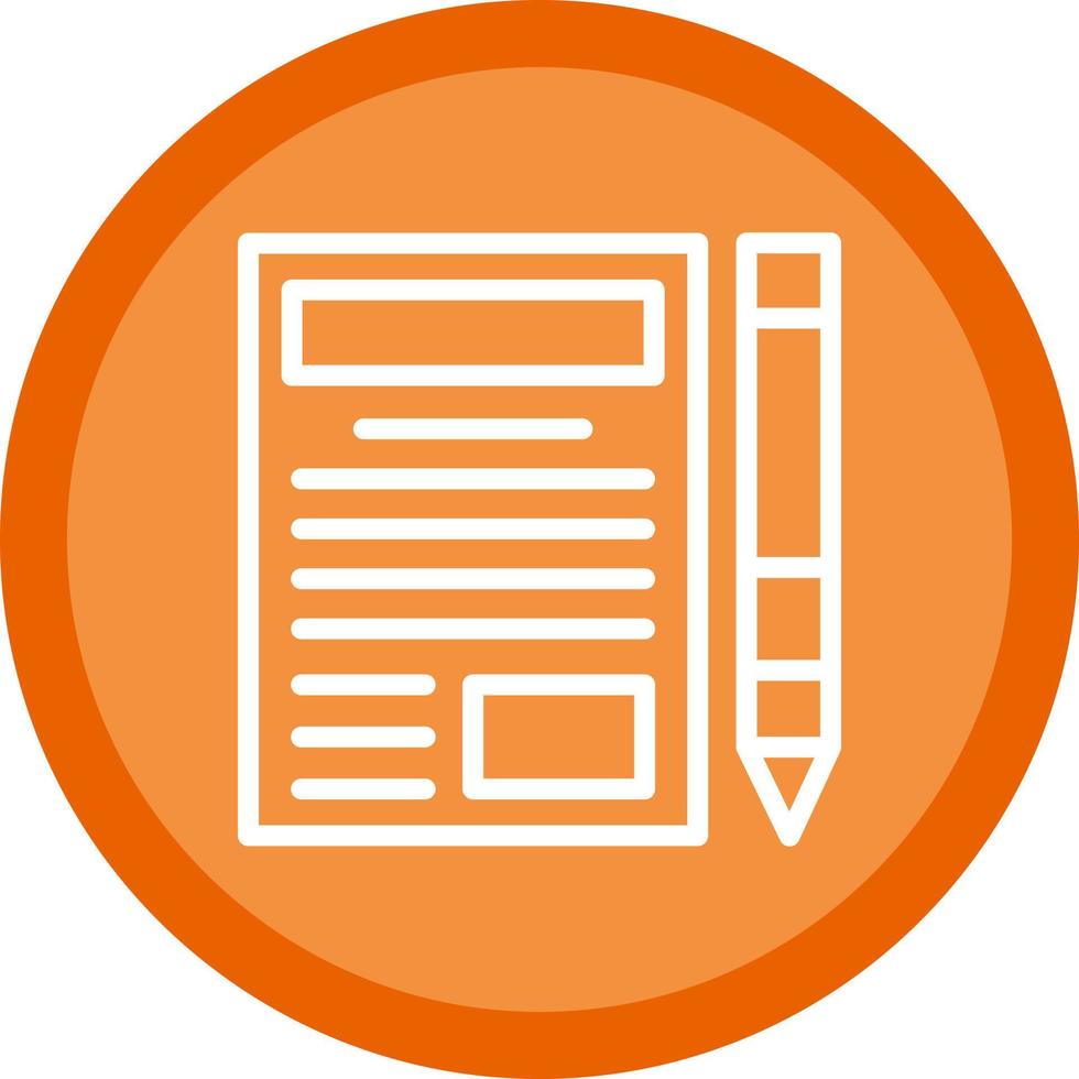 Blogger Vector Icon Design