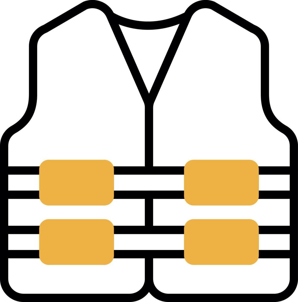 Life Jacket Vector Icon Design