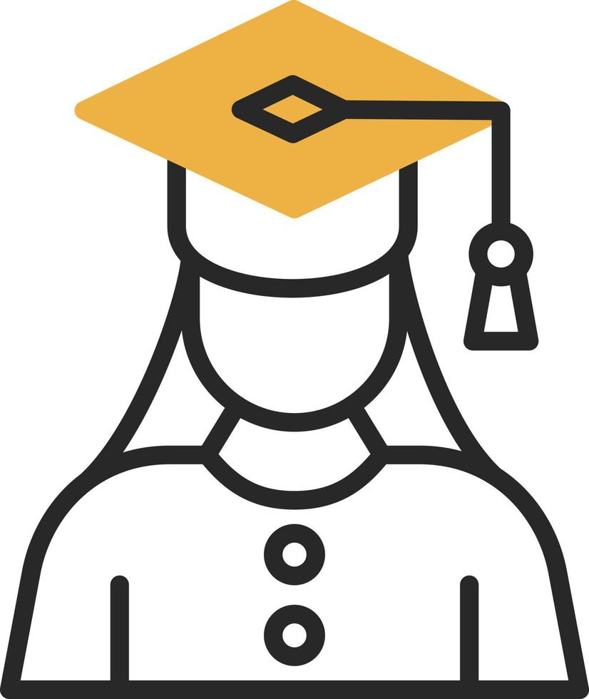 Graduate Woman Vector Icon Design