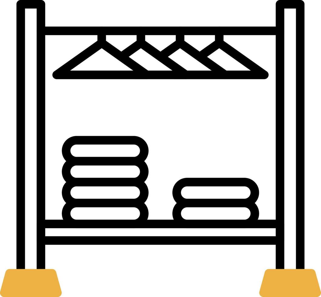 Clothing Rack Vector Icon Design