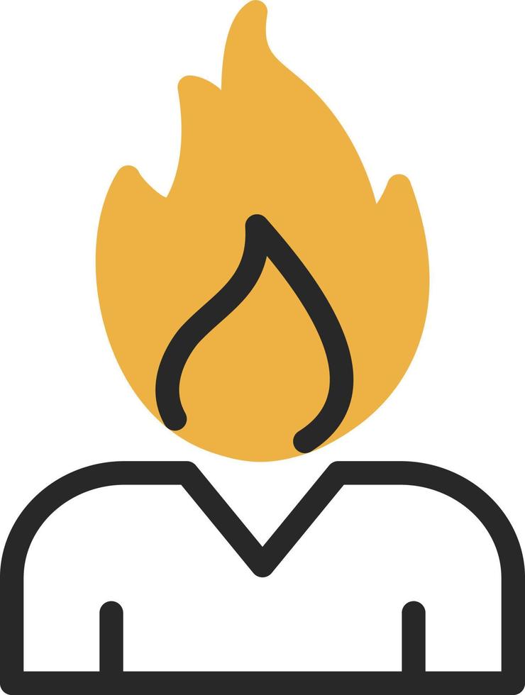 Burning Vector Icon Design