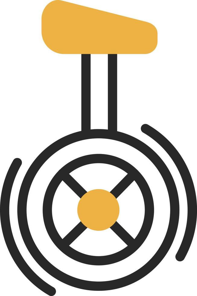 Unicycle Vector Icon Design