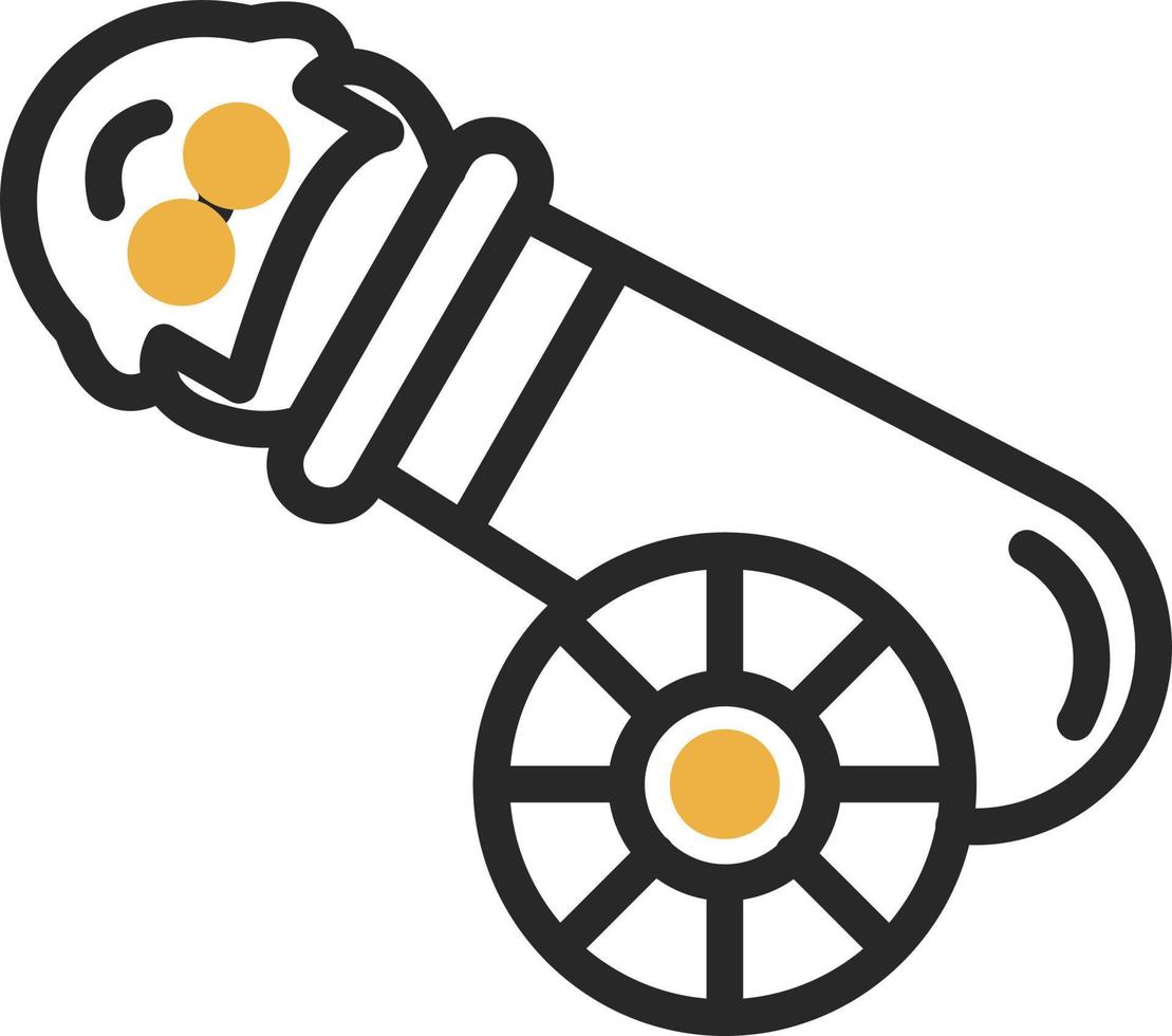 Human Cannonball Vector Icon Design