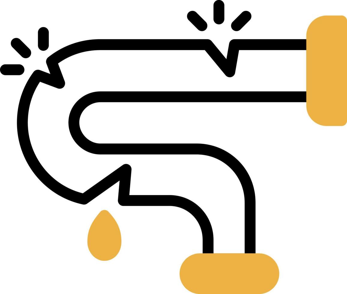 Damage Pipe Vector Icon Design