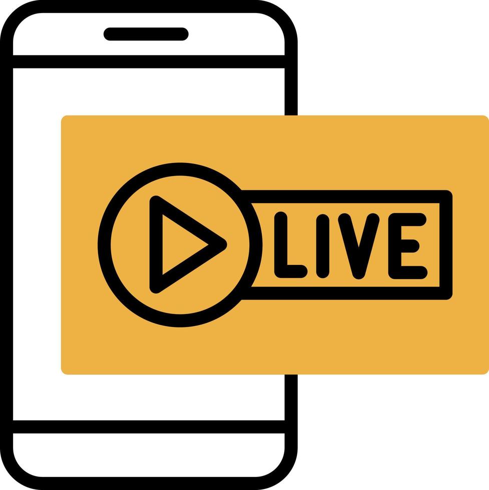 Live Channel Vector Icon Design