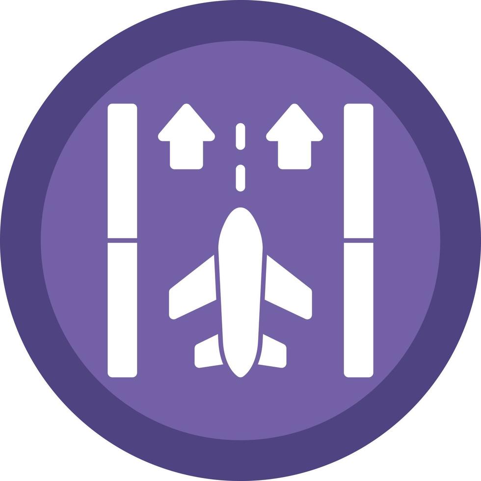Runway Vector Icon Design