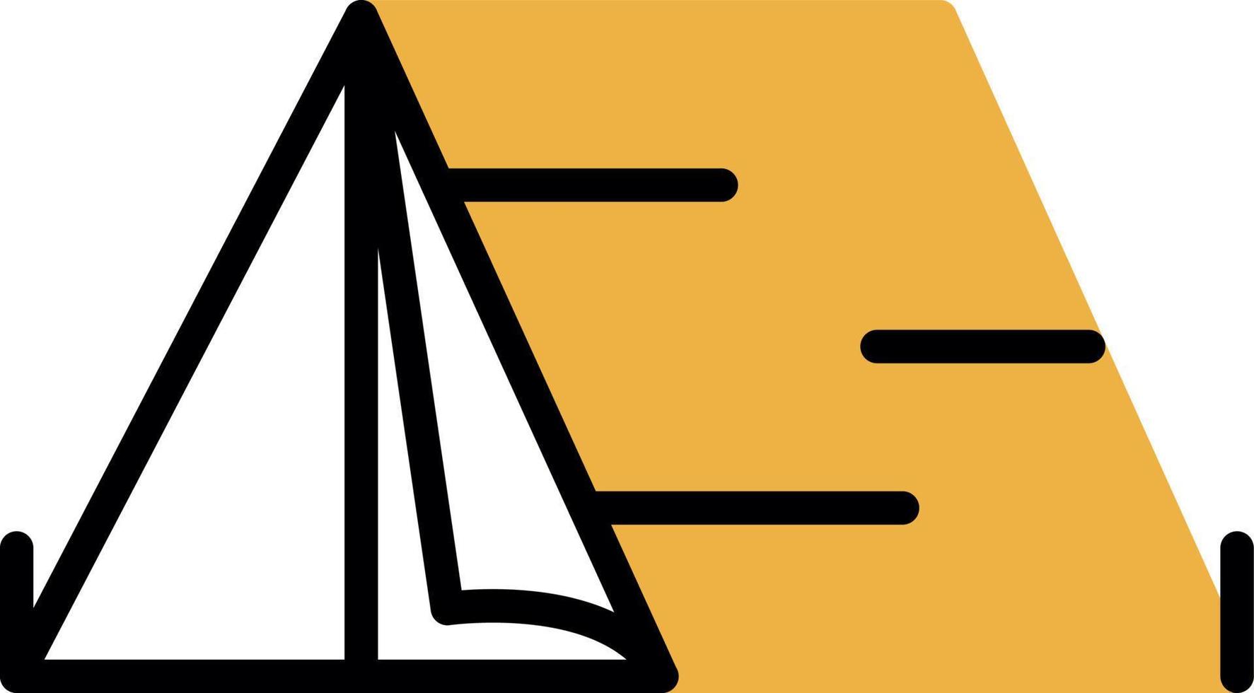 Camping Tent Vector Icon Design