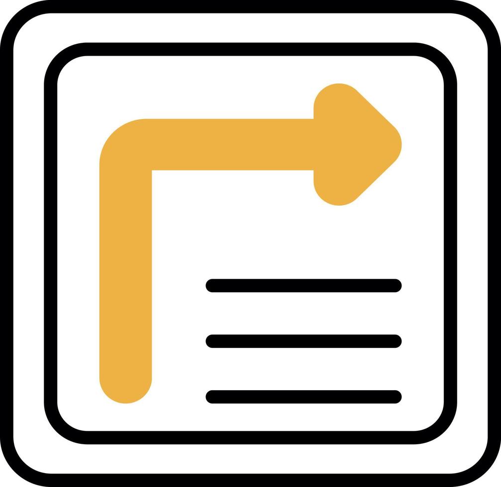 Directional Sign Vector Icon Design