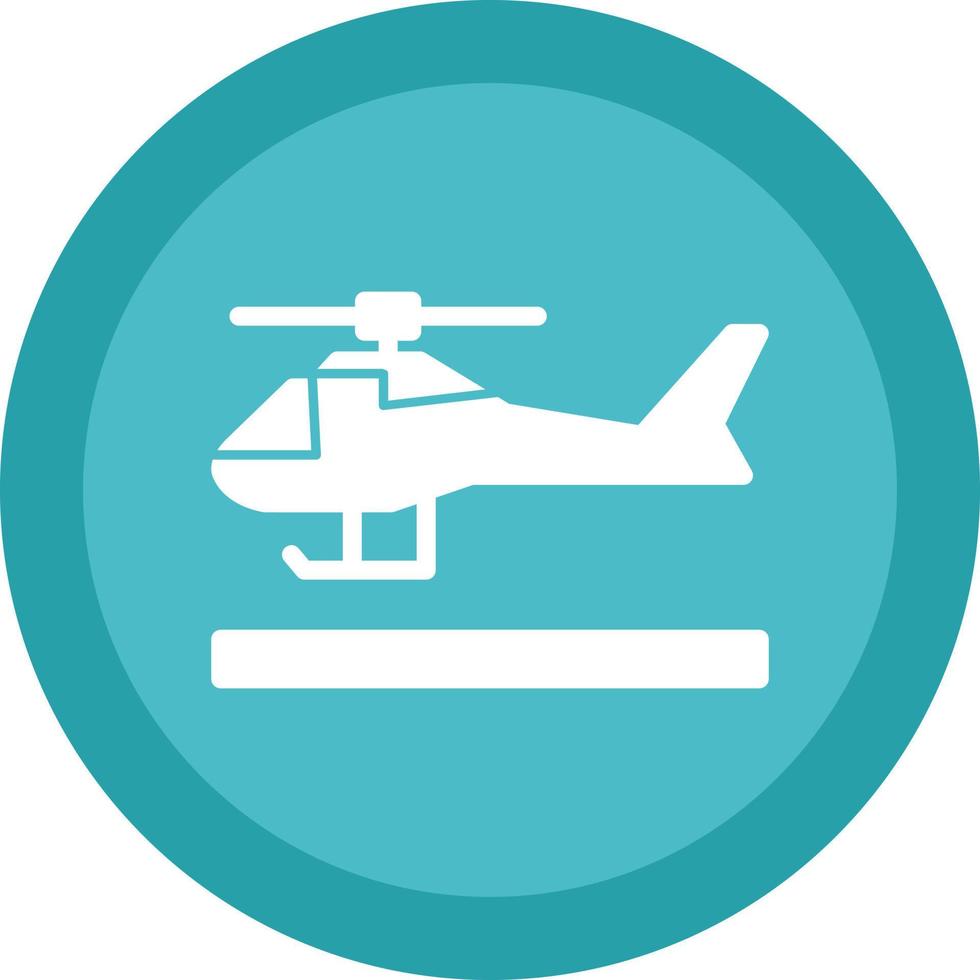 Helicopter Vector Icon Design
