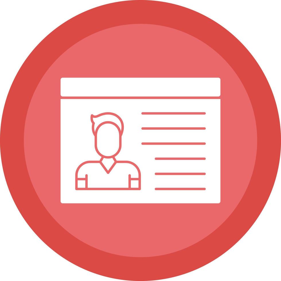 Identification Cards Vector Icon Design