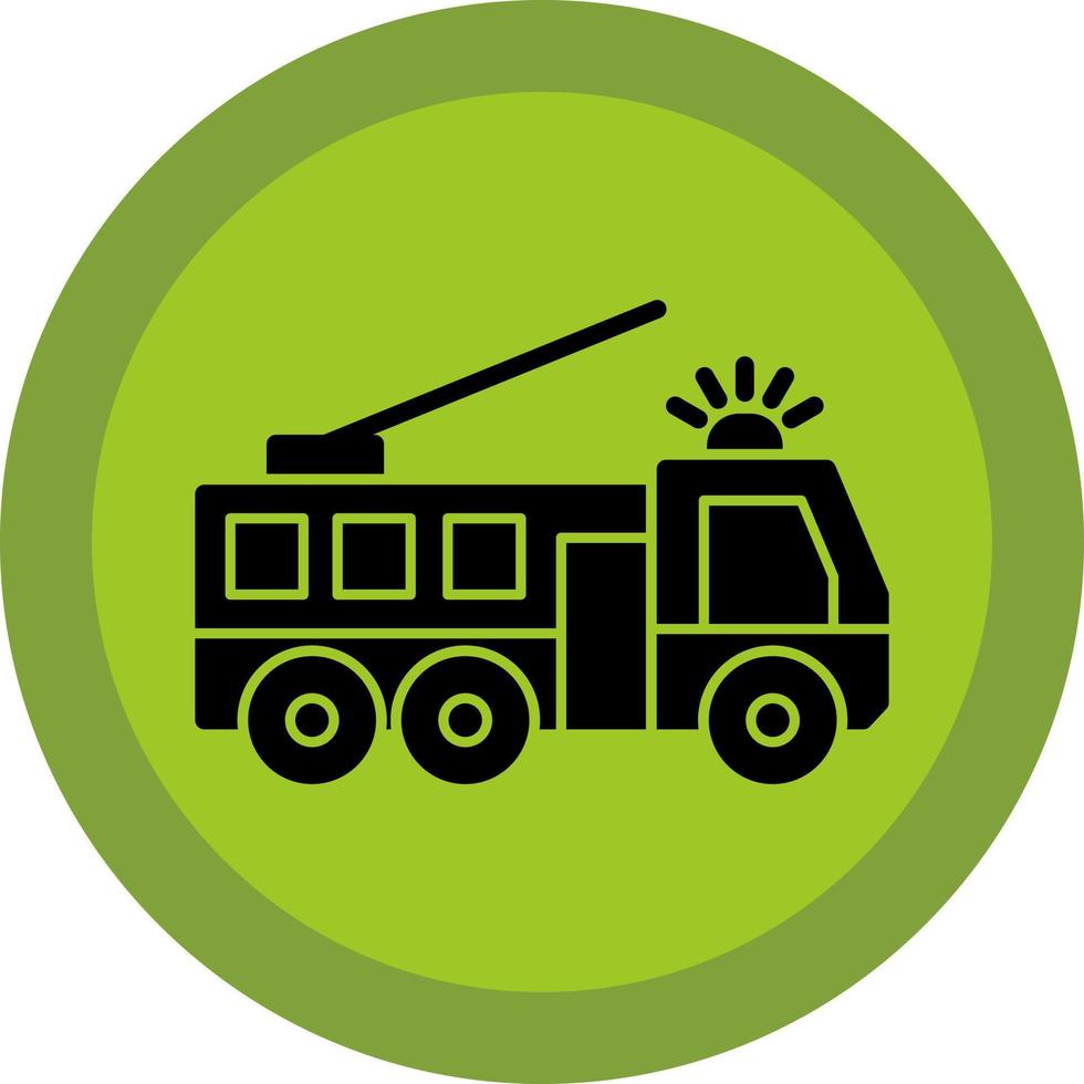 Fire Truck Vector Icon Design