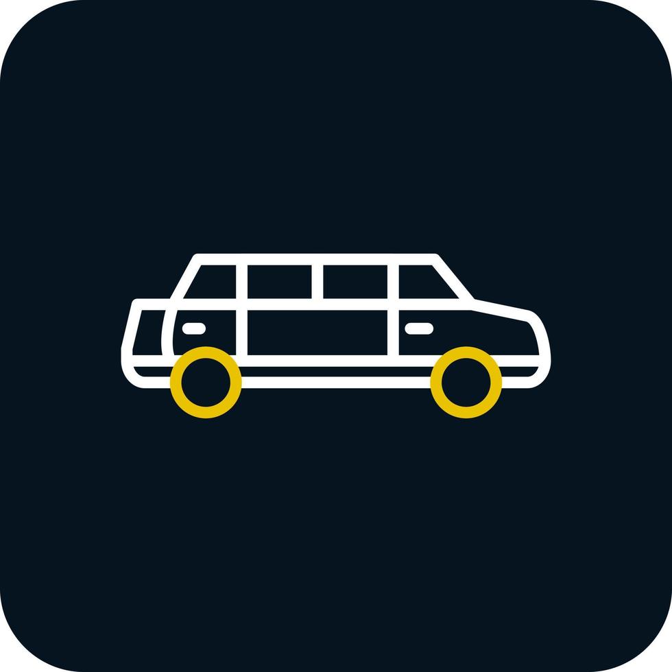 Limousine Vector Icon Design