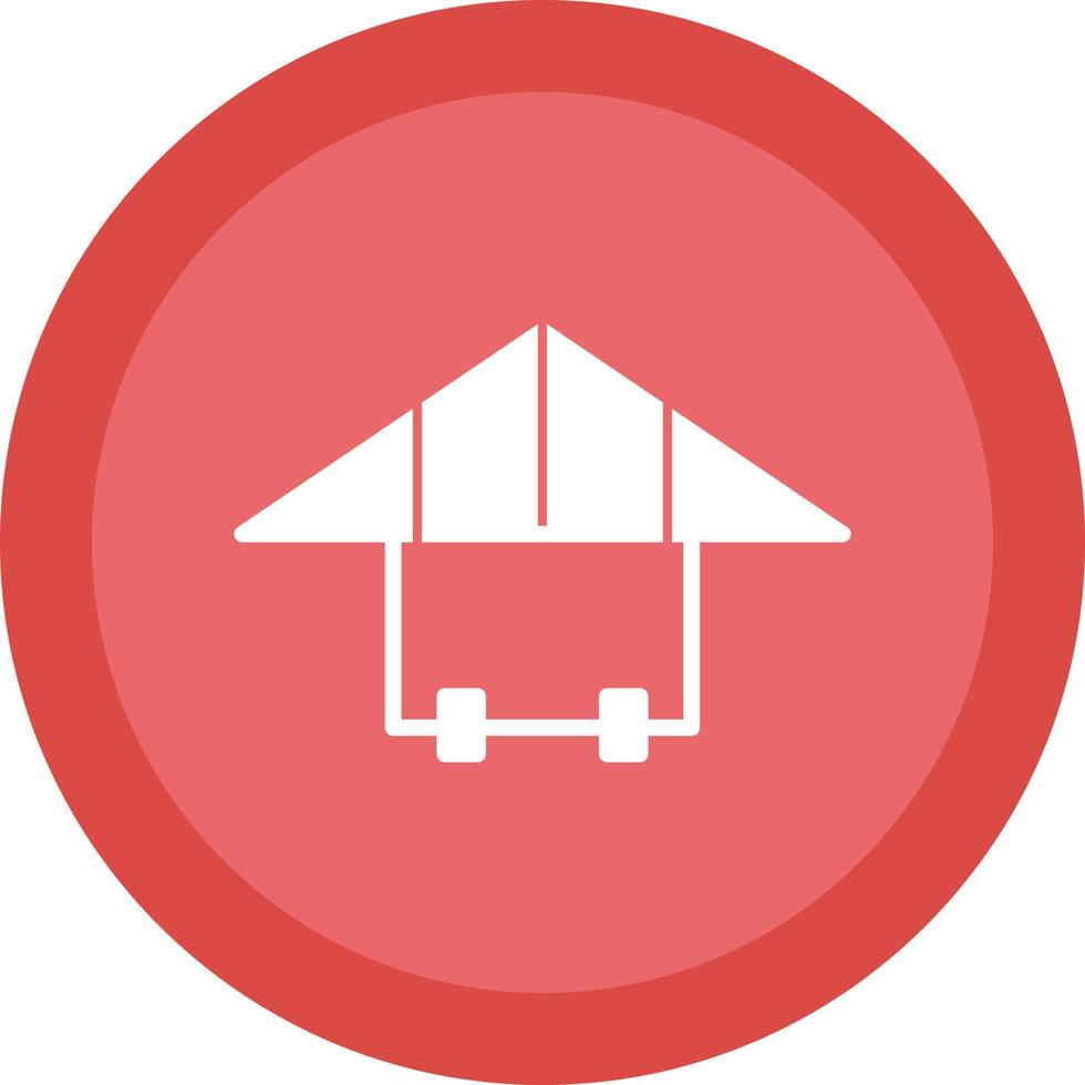 Hang Gliding Vector Icon Design