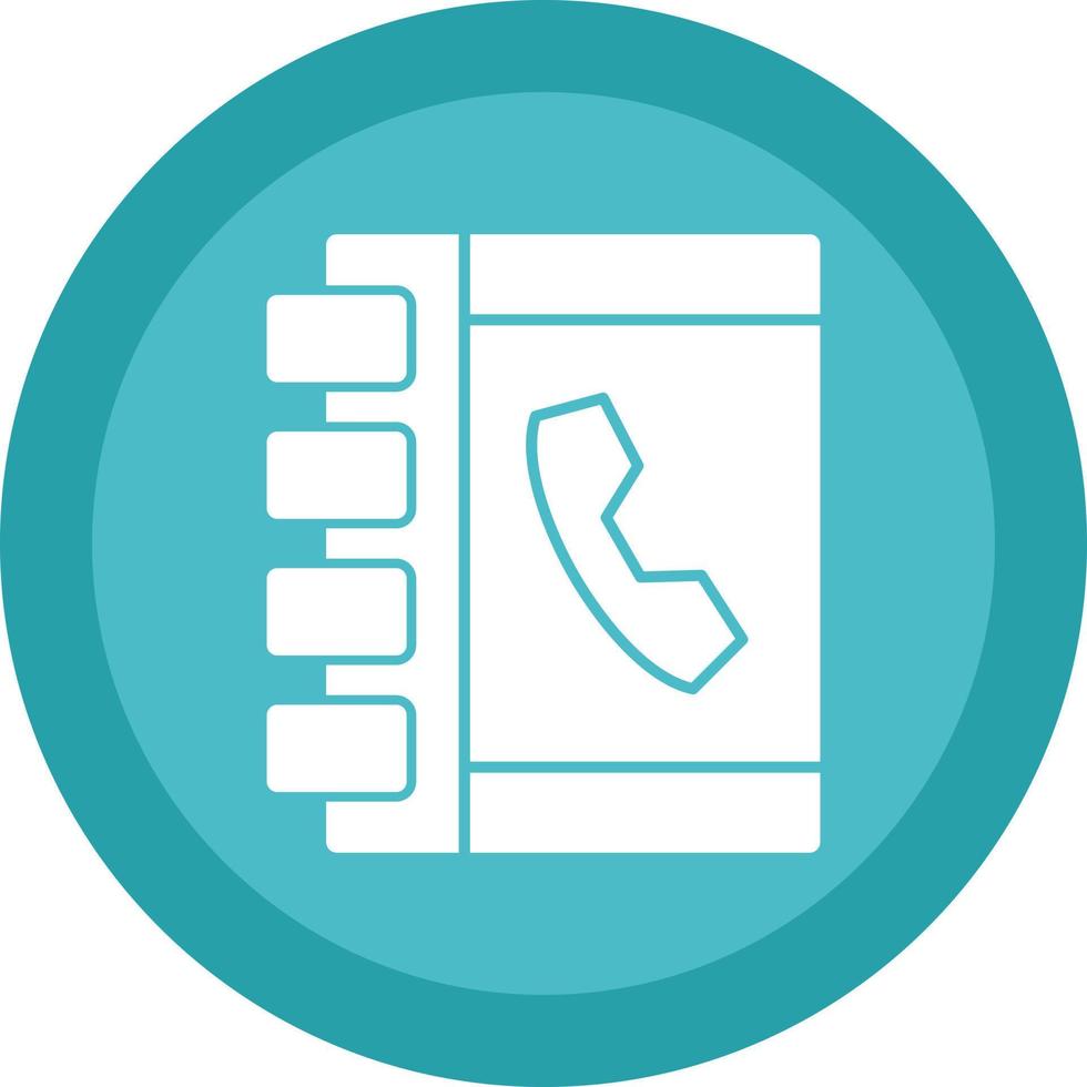 Phone Book Vector Icon Design