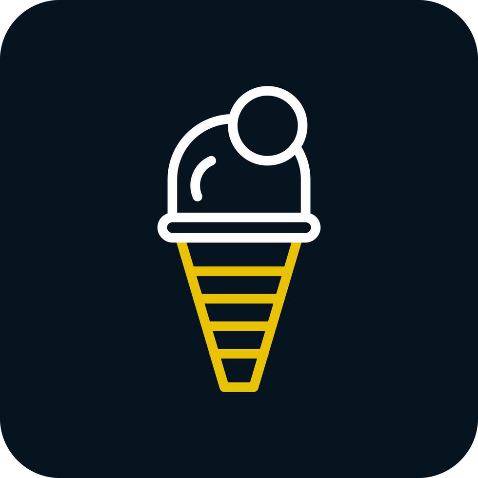 diseño de icono de vector de helado