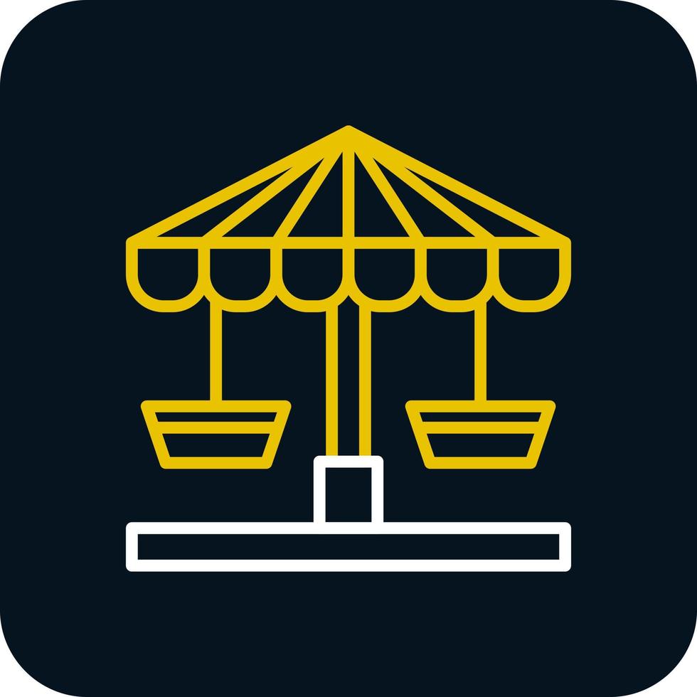 diseño de icono de vector de carrusel