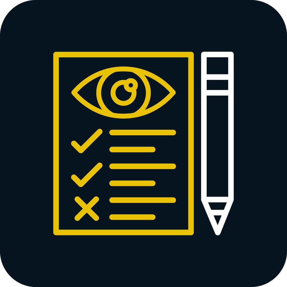 Eye Test Vector Icon Design