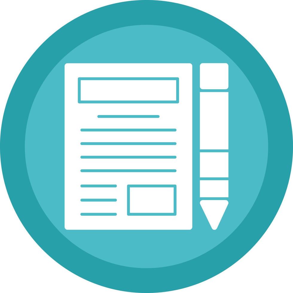 Blogger Vector Icon Design