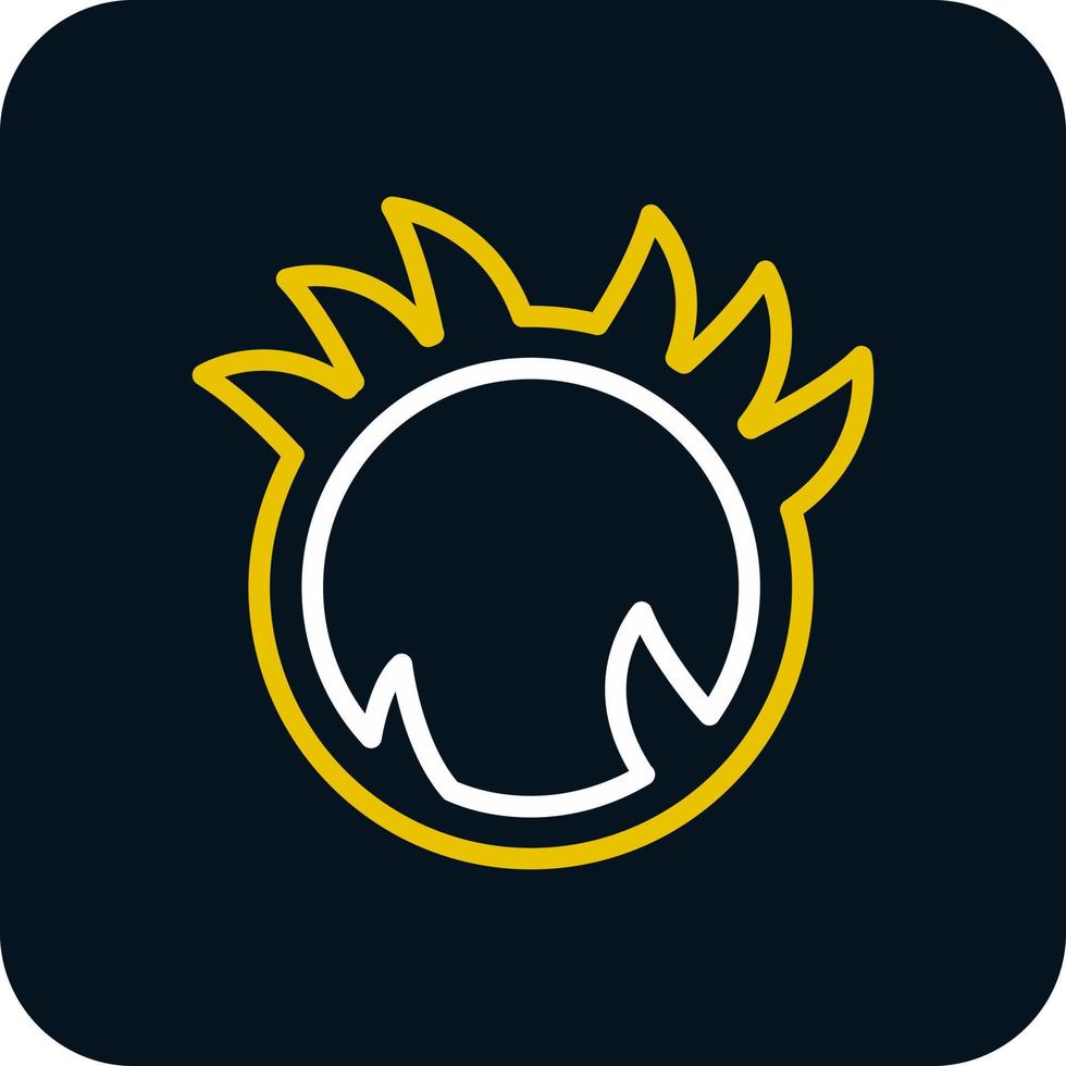 Ring Of Fire Vector Icon Design