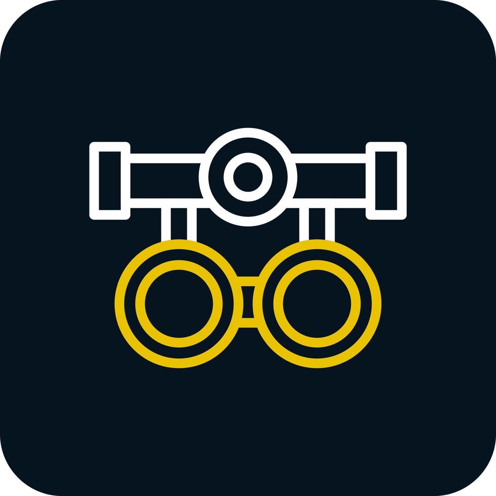 Testing Glasses Vector Icon Design