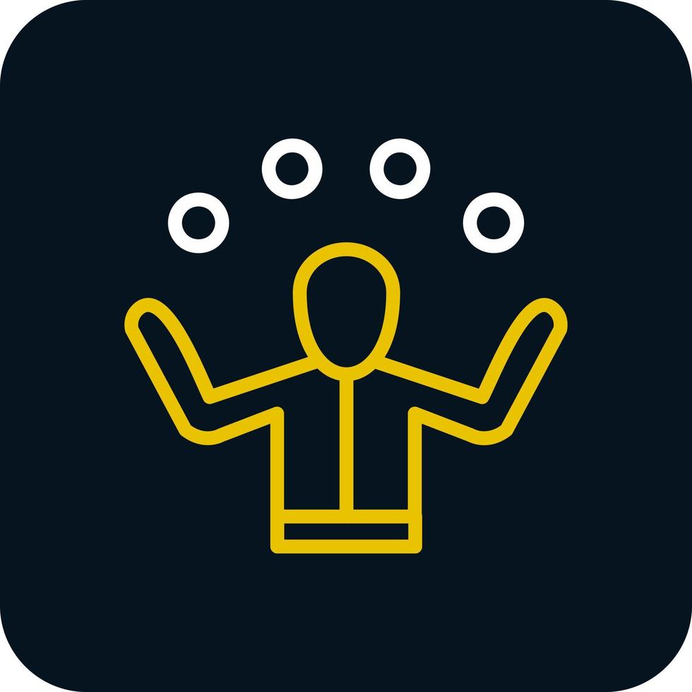 Juggling Vector Icon Design