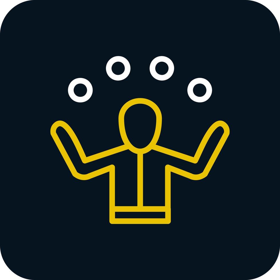 Juggling Vector Icon Design