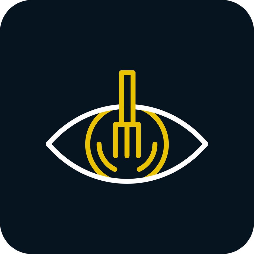 Eye Spoon Vector Icon Design