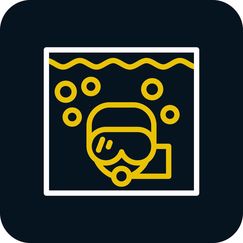 diseño de icono de vector de snorkel