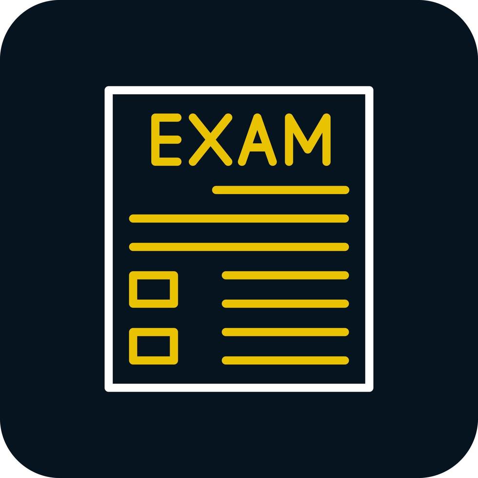 diseño de icono de vector de examen