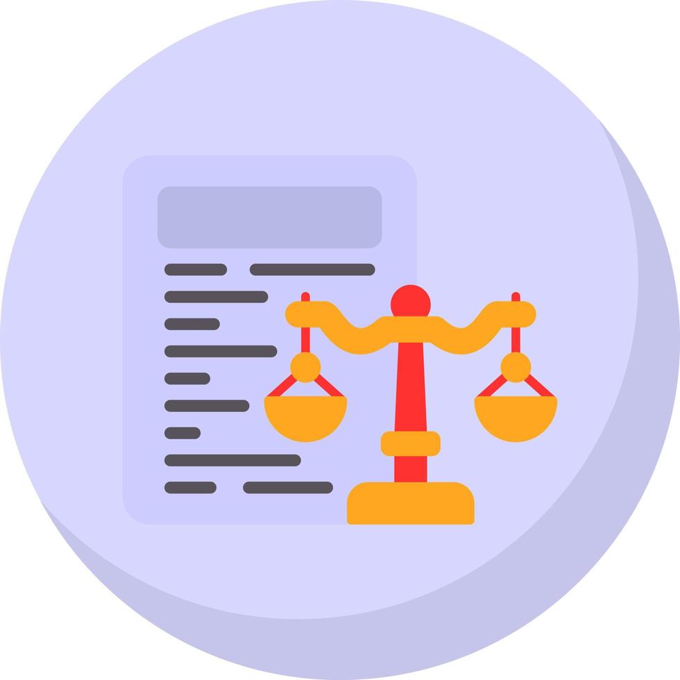 Law Vector Icon Design