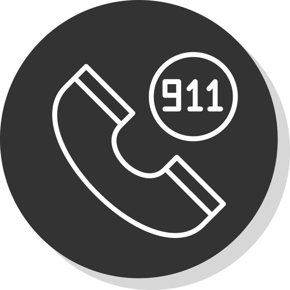 911 diseño de icono de vector