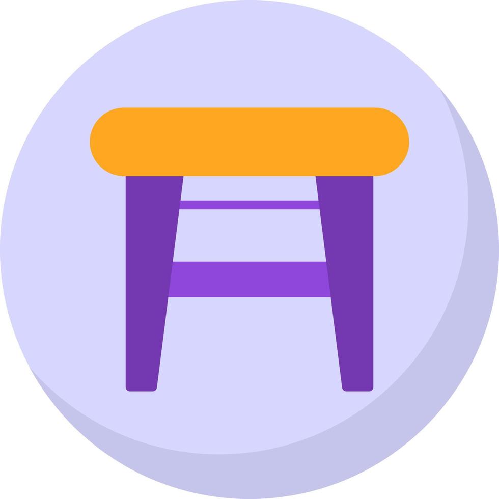 Stool Vector Icon Design