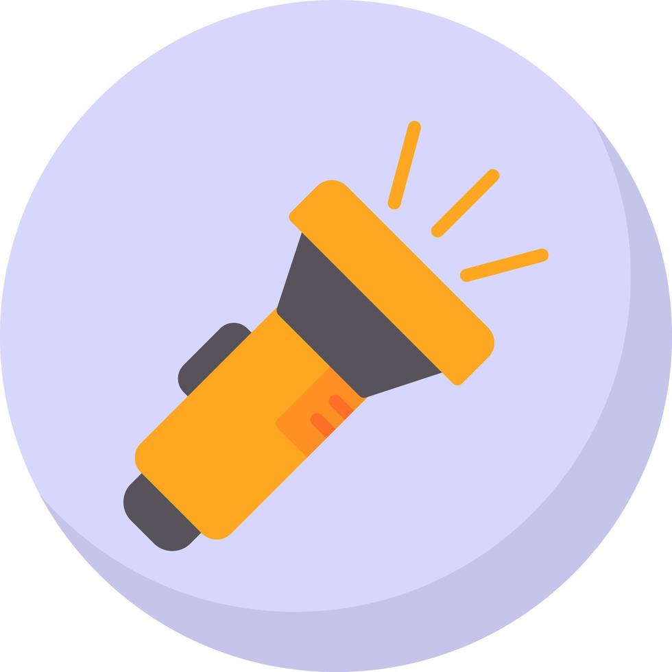 Flashlight Vector Icon Design