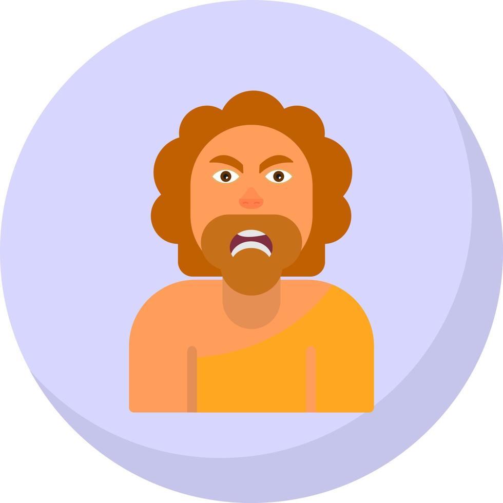 Caveman Vector Icon Design
